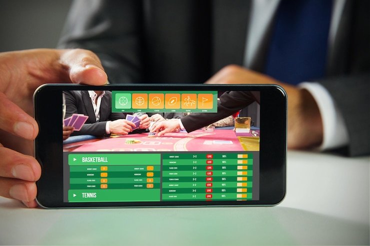 Antarmuka aplikasi mobile ciputratoto menampilkan meja live dealer dan menu sportsbook